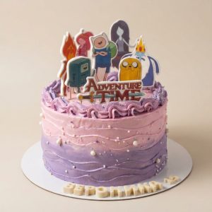Торт на день рождения сына в стиле Adventure Time (Время приключений)