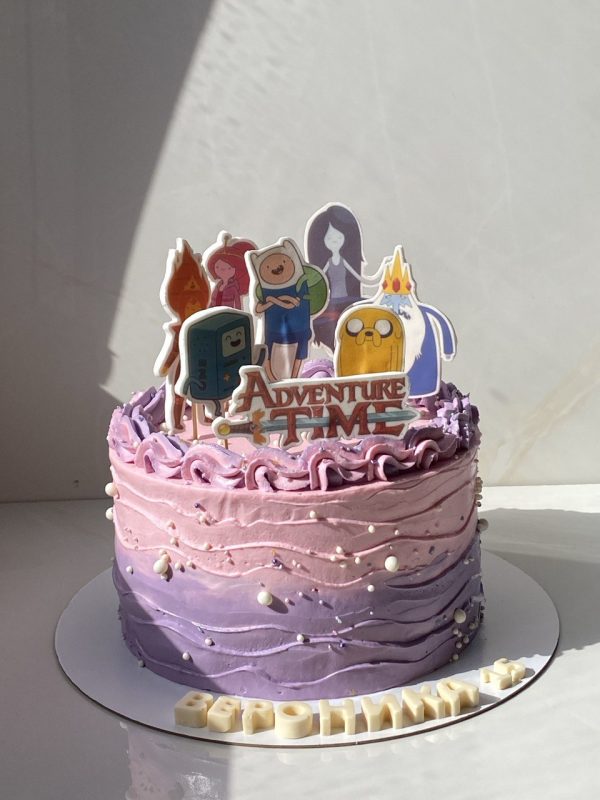 Торт на день рождения сына в стиле Adventure Time (Время приключений)