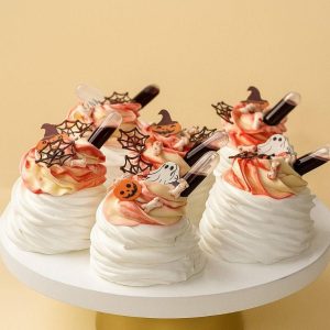 Пирожное десерт Павлова на Хэллоуин, 6 шт.
