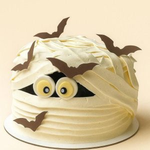 Торт Малина-банан на Хэллоуин