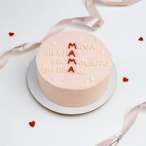 Бенто торт для мамы, черничный