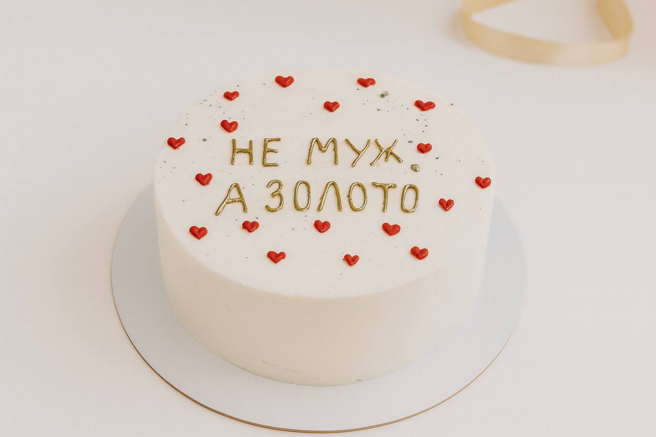 Торт на день рождения любимому мужчине не муж а золото