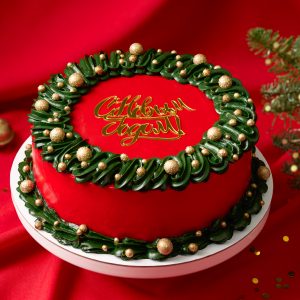 Торт красный бархат с Новым годом!