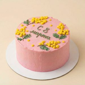 Бенто торт на 8 марта, красный бархат