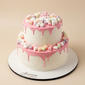 Двухэтажный торт на день рождения жене