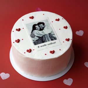 Торт Малина-банан с Вашим фото