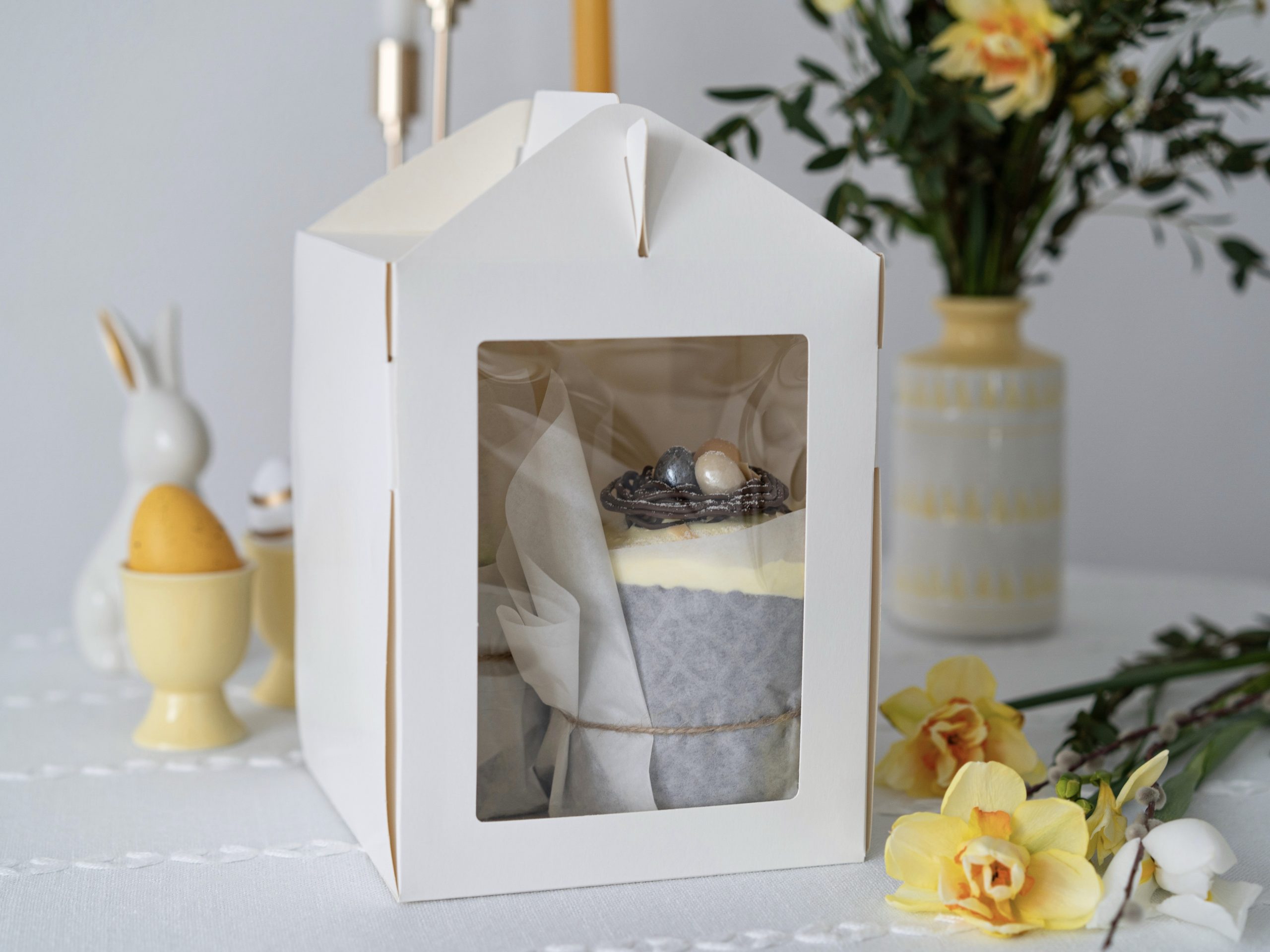 Большой кулич с клюквой, изюмом и ванильным кремом — изображение 4