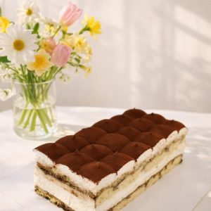 Постный миндальный тирамису