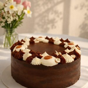 Постный шоколадно-арахисовый торт