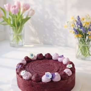 Постный смородиновый торт